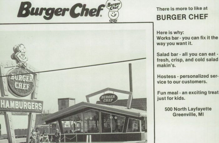 Burger Chef - Greenville 1976 Belding High Yearbook